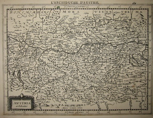 Mercator Gerard - Hondius Jodocus Austria Archiducatus 1630 Amsterdam